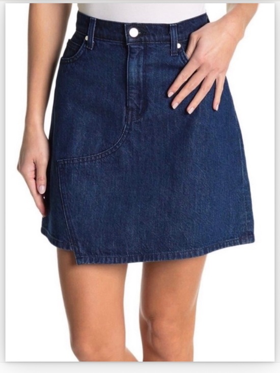 baldwin Dresses & Skirts - Baldwin Andie Asymmetrical Hem Denim Skirt